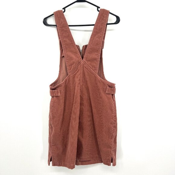Wild Fable Mauve Pink Corduroy Front Zip Overall Dress Women's Small - Picture 3 of 3